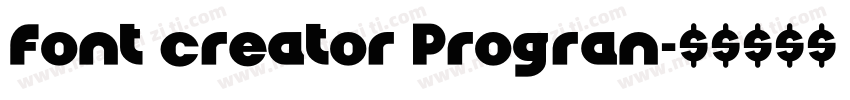 Font creator Progran字体转换